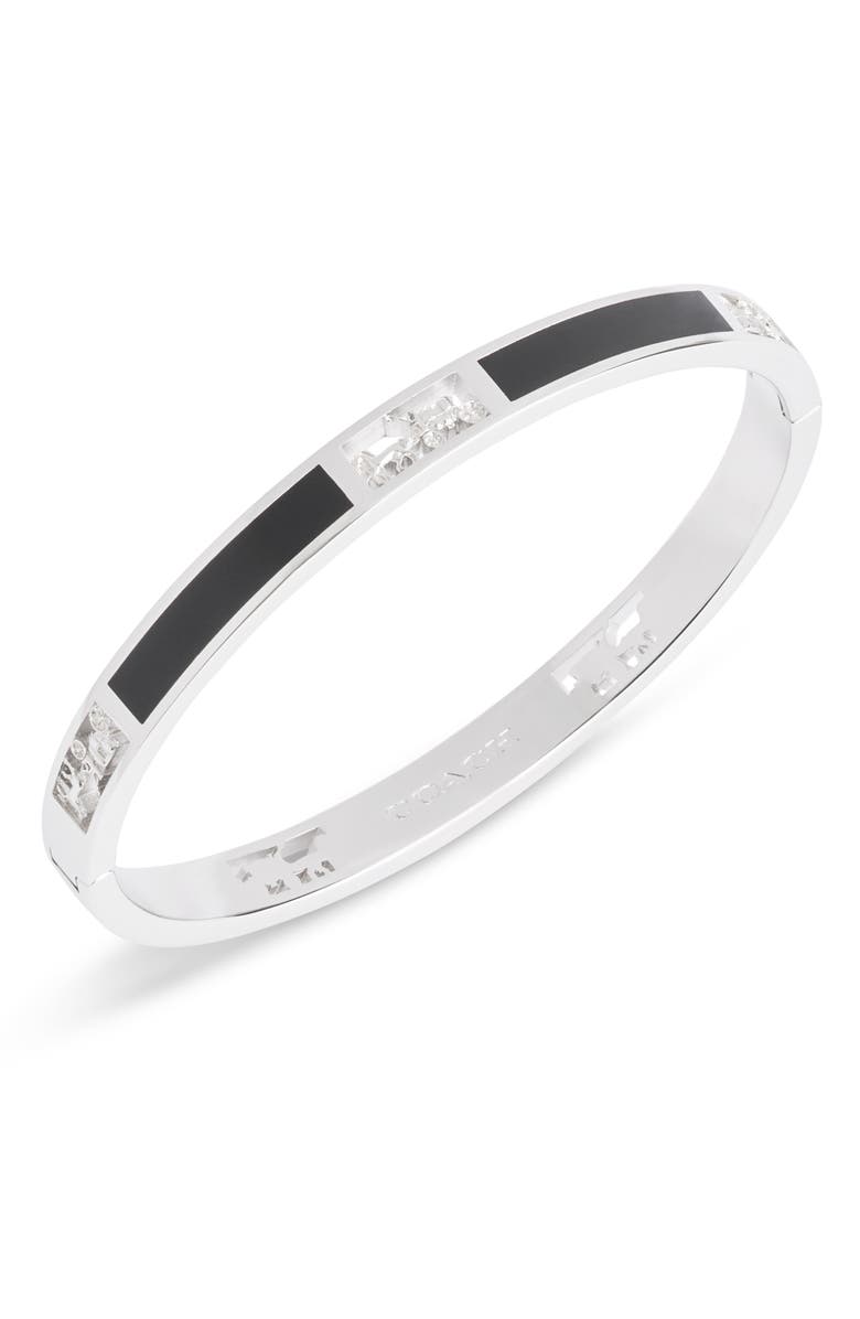COACH Enamel Cutout Bangle, Alternate, color,