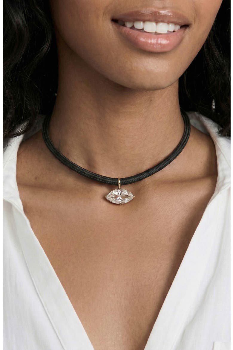 Statement Marquise Crystal Choker, Alternate, color, CLEAR