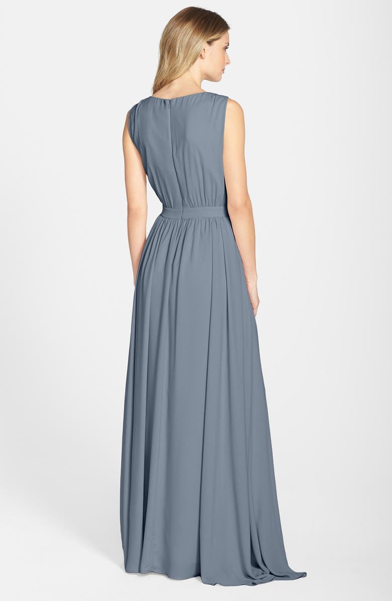 Paper Crown by Lauren Conrad 'Tori' Crepe Gown, Alternate, color, 