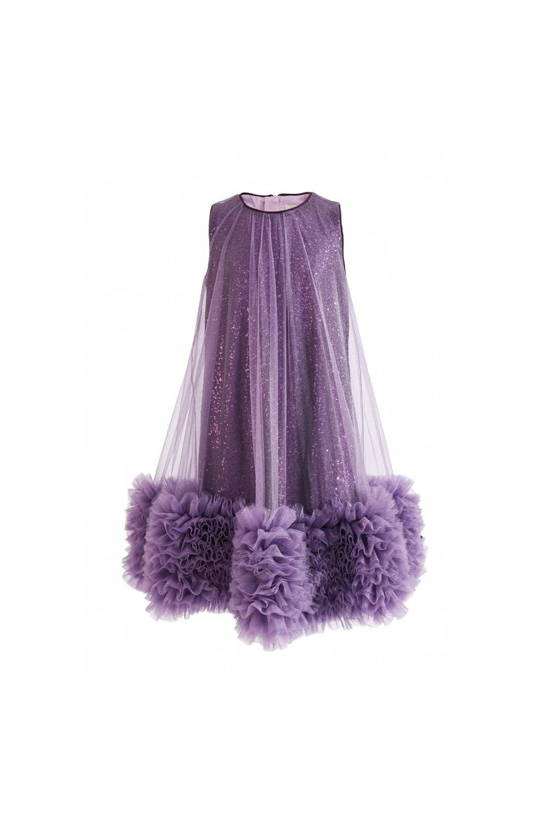 Tulleen Serenata Glitter Tulle Dress, Main, color, Purple
