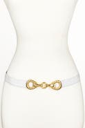 Raina Belts Rider Circle Buckle Leather Belt