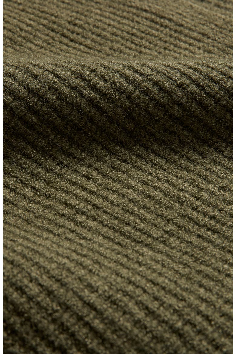 Longline Ribbed Cardigan, Alternate, color, Olive