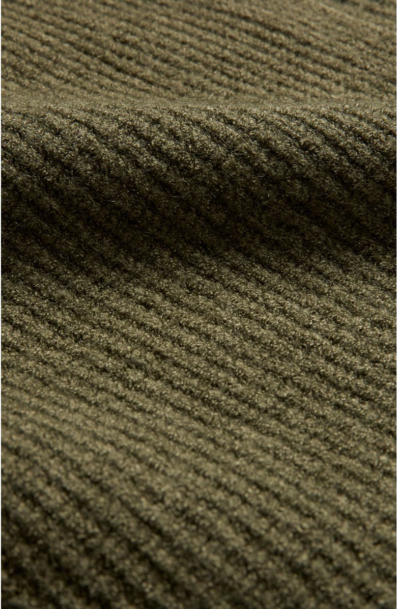 Celtic & Co. Longline Ribbed Cardigan, Alternate, color, Olive