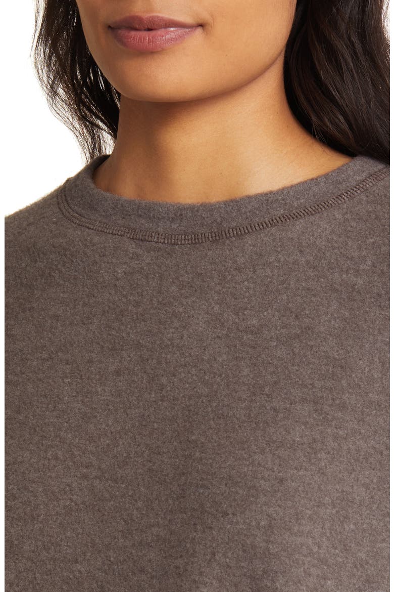 Cozy Crewneck Long Sleeve Top, Alternate, color, OLIVE