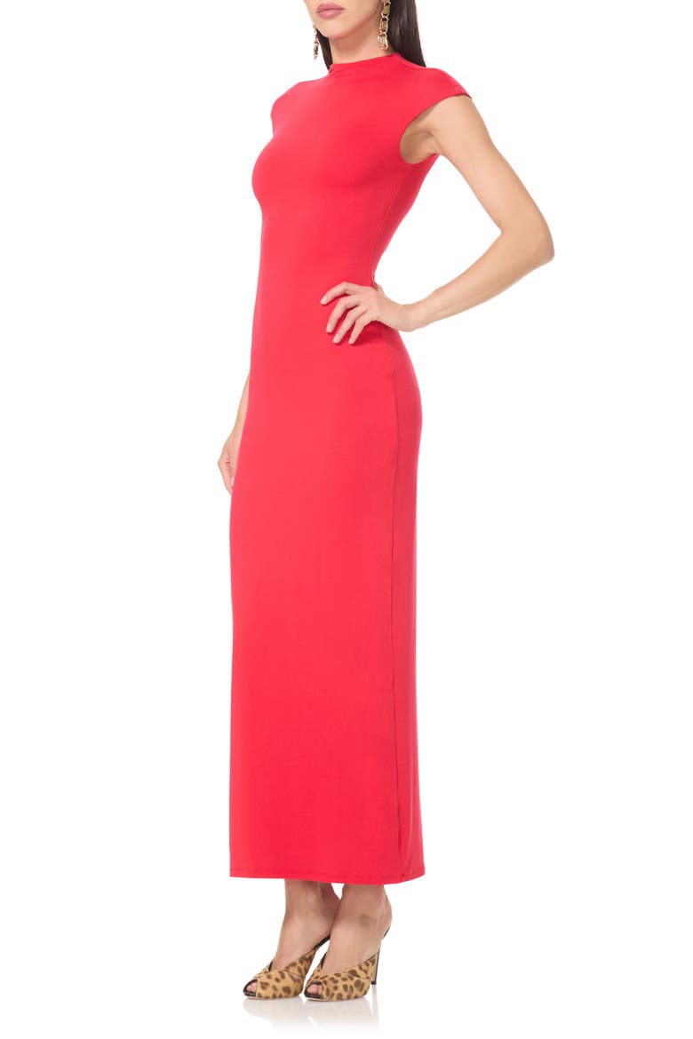 Wilton Maxi Dress, Alternate, color, KISS RED