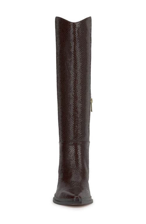 Jessica Simpson Hemmia Pointed Toe Knee High Boot In Brown