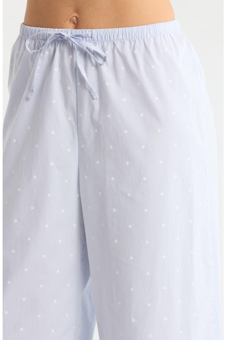 Gingham Cotton Pajamas, Alternate, color, BLUE- IVORY CLASSIC DOT