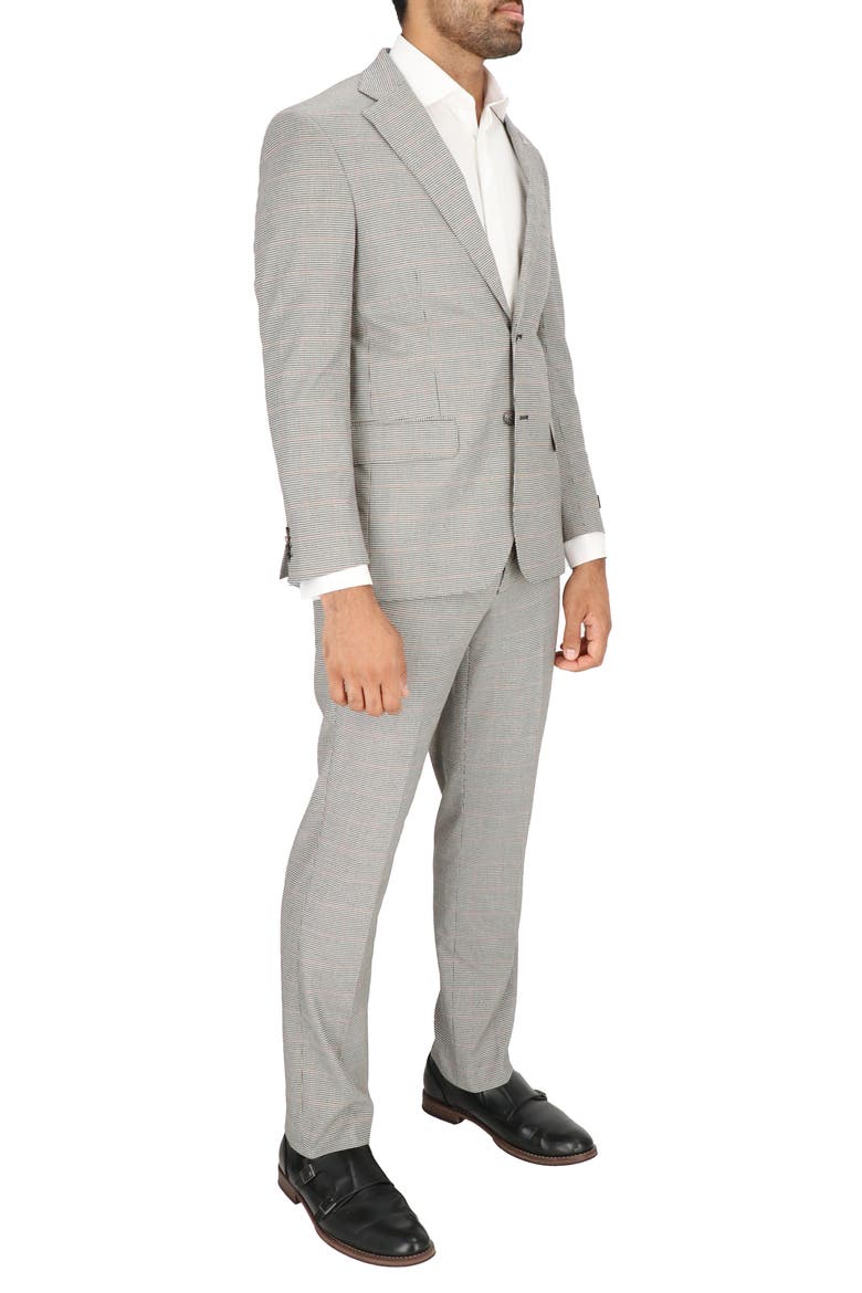 Modern Fit Houndstooth Suit, Alternate, color, HOUNDSTOOTH