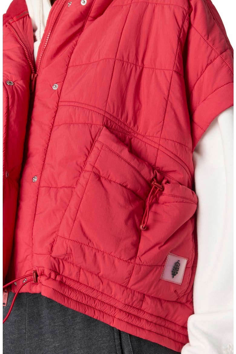 FP Movement Happy Trails Poncho, Alternate, color, CANDY APPLE
