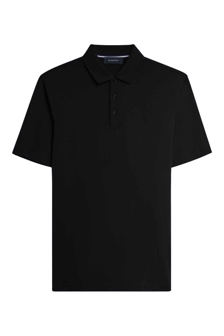 Mercerized Cotton Polo, Main, color, BLACK