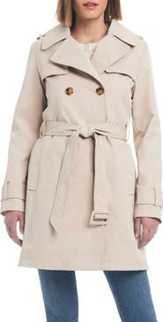 water resistant double breasted trench coat