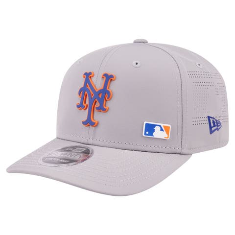 Men's New Era Gray New York Mets Laser Perforated 9SEVENTY Adjustable Hat