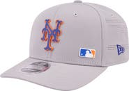 New Era Men's New Era Gray New York Mets Laser Perforated 9SEVENTY Adjustable Hat