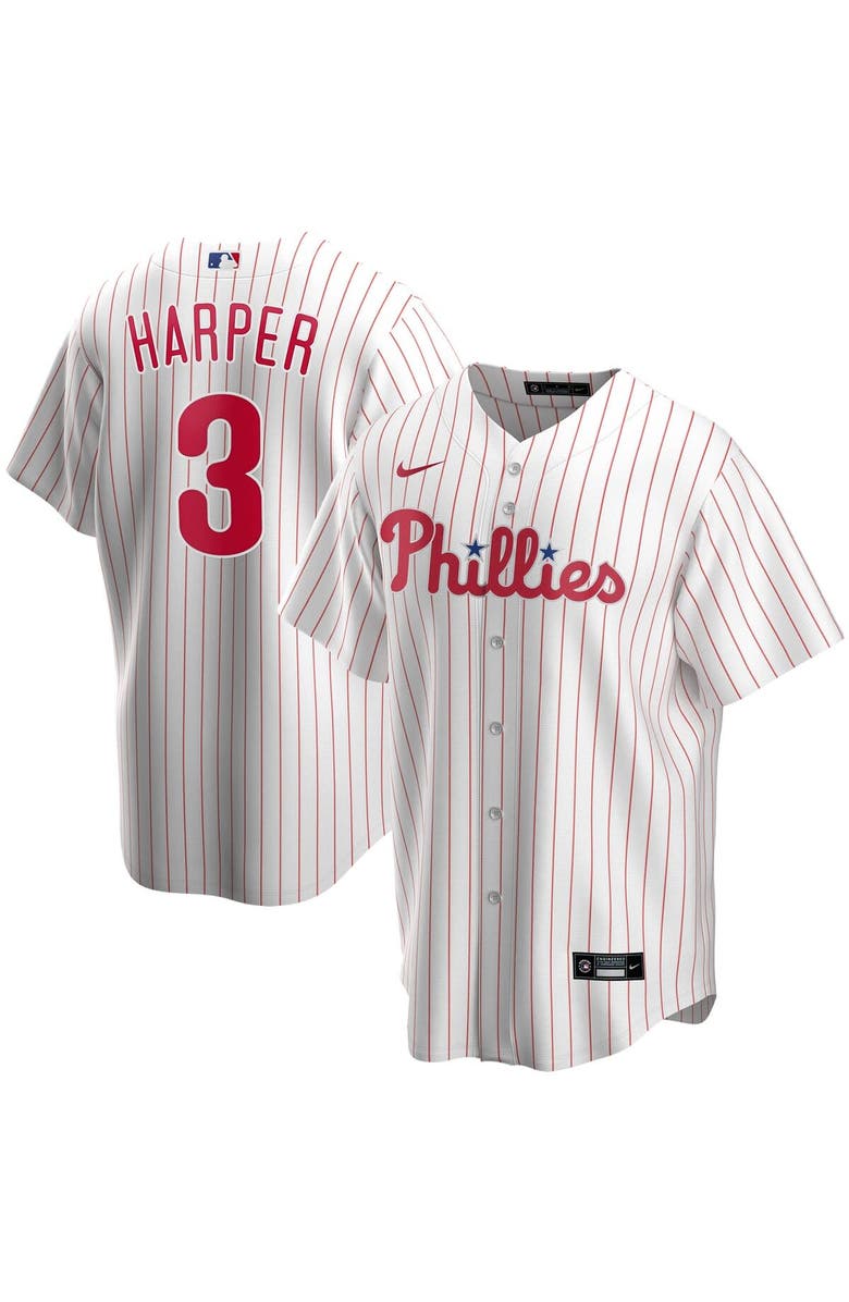 Nike Youth Nike Bryce Harper White Philadelphia Phillies Alternate Replica Player Jersey, Alternate, color, 