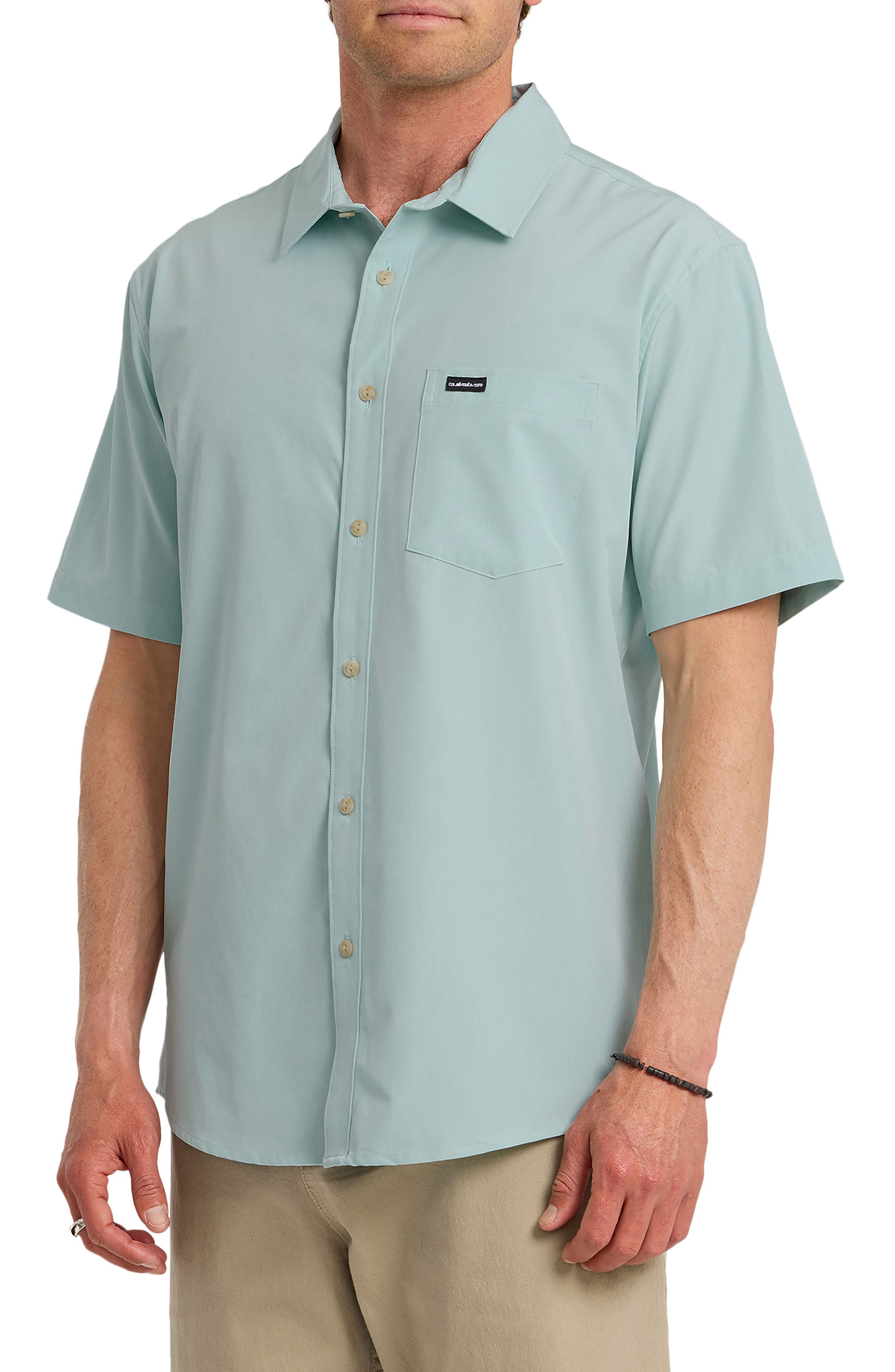 Ridgeport Regular Fit Short Sleeve Performance Button-Up Shirt 