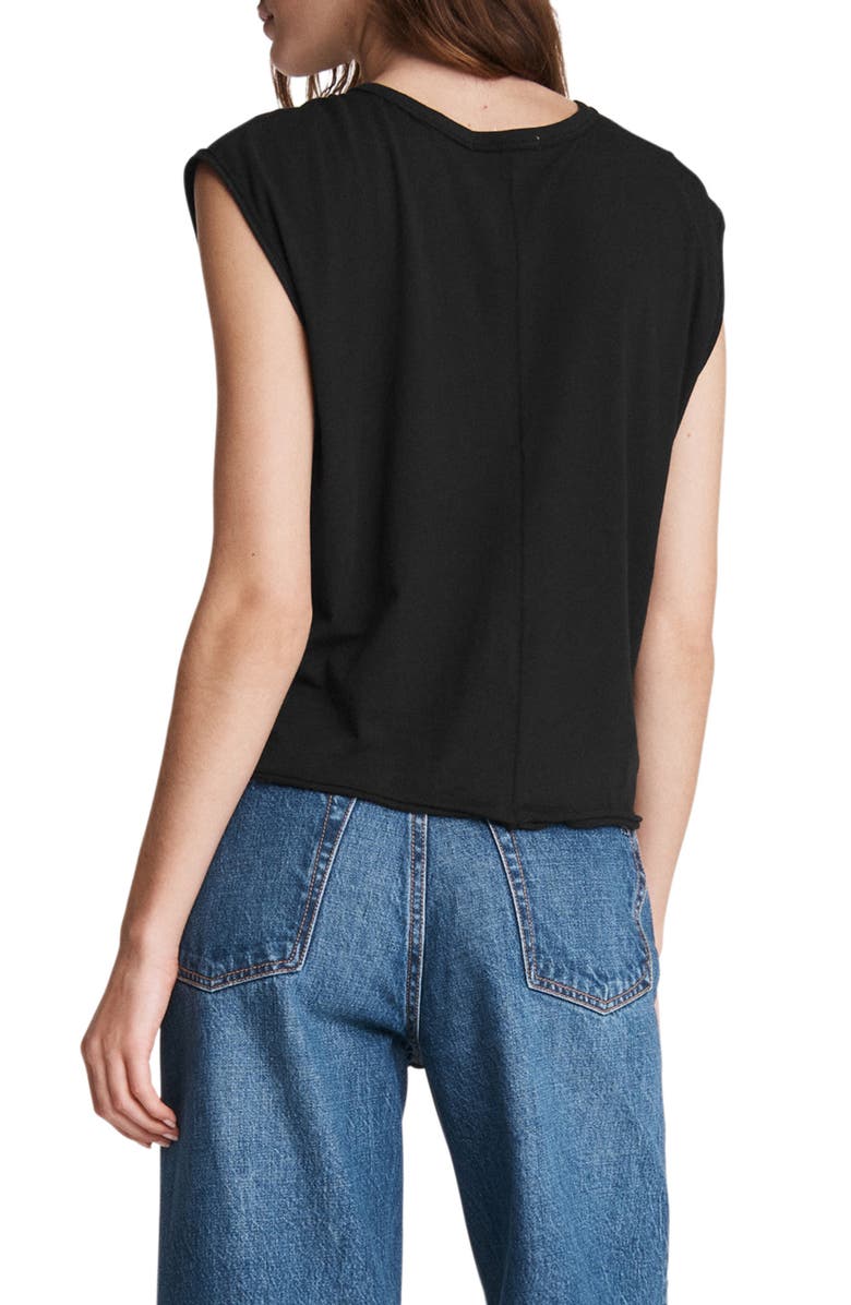 rag & bone The Gaia Organic Pima Cotton Muscle Tank Top, Alternate, color,