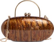 Olga Berg Imelda Acrylic Top Handle Bag
