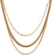 Ettika Herringbone Layered Necklace