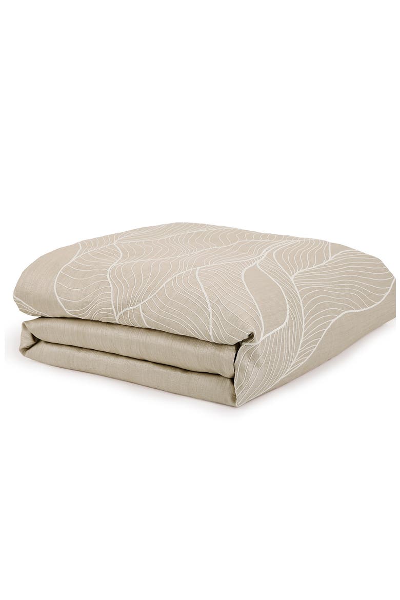 Dune Embroidered Duvet Cover, Main, color, TAUPE
