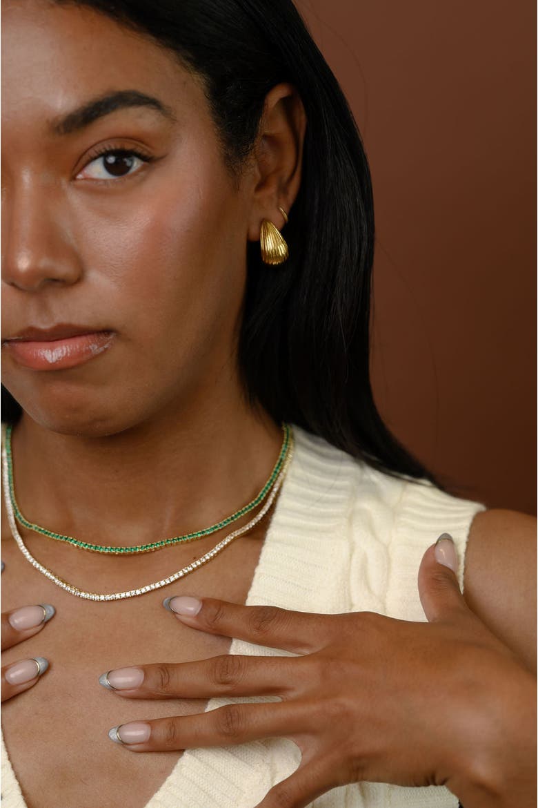 Linea Earrings, Alternate, color, Gold
