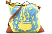 Pre-Owned Hermes Silky City Bag Printed Silk and Leather PM