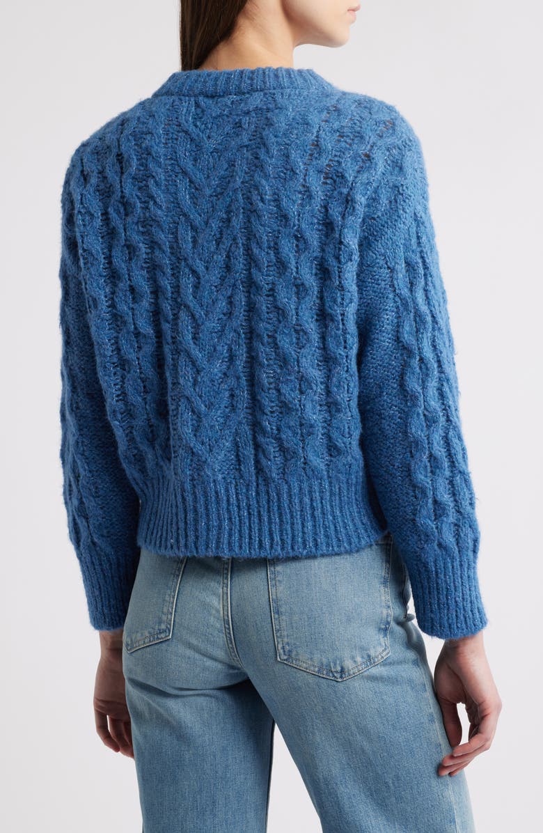 Rails Amelie Cable Wool & Alpaca Blend Cardigan, Alternate, color,