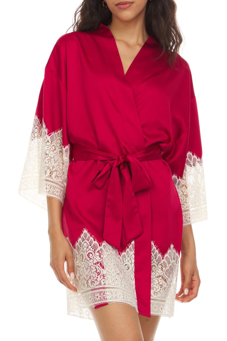 Genevive Short Robe, Main, color, RED