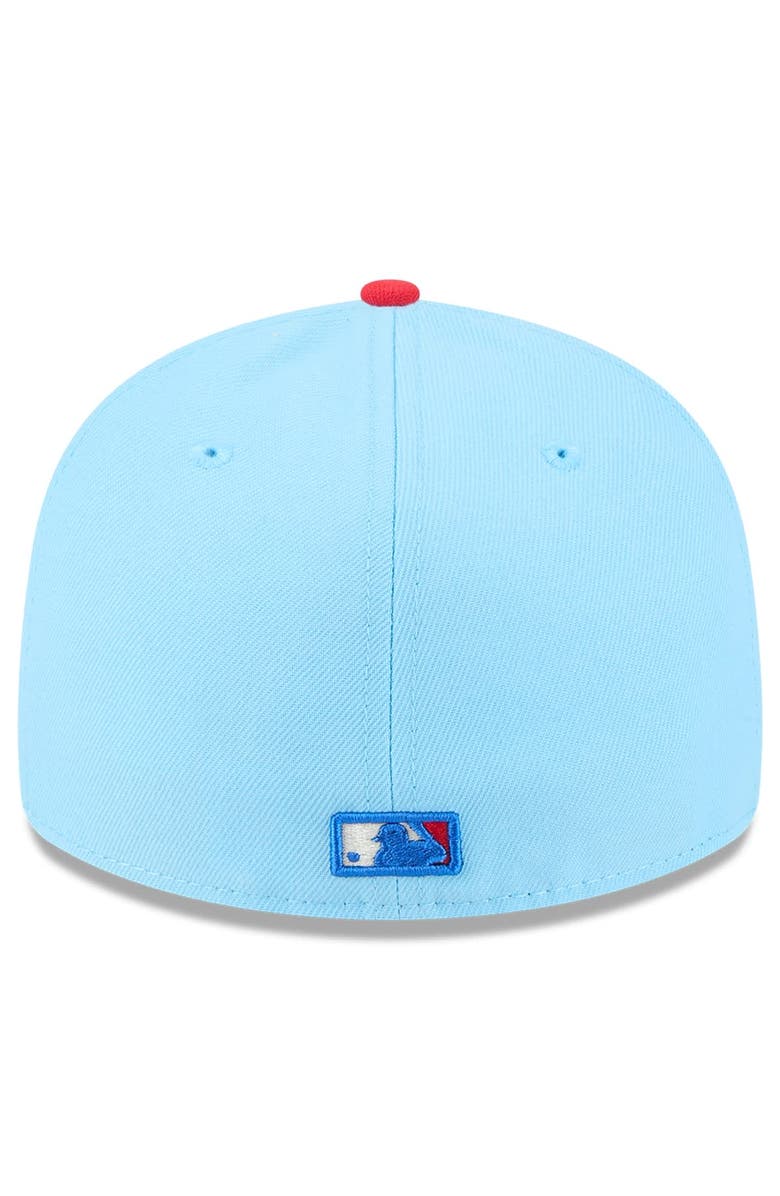 New Era Men's New Era Light Blue/Red San Diego Padres 2025 Fourth of July Low Profile 59FIFTY Fitted Hat, Alternate, color, Light Blue