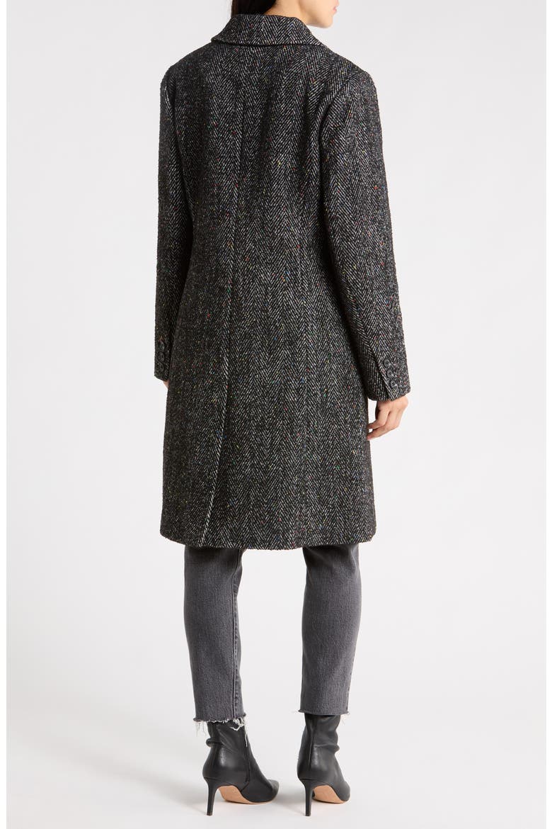Herringbone Walker Coat, Alternate, color, BLACK HERRINGBONE
