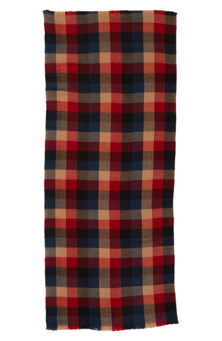 BP. Checkered Oblong Scarf, Alternate, color,