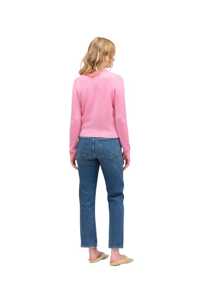 Pure Cashmere Camille Cardigan, Alternate, color, Flamingo Pink