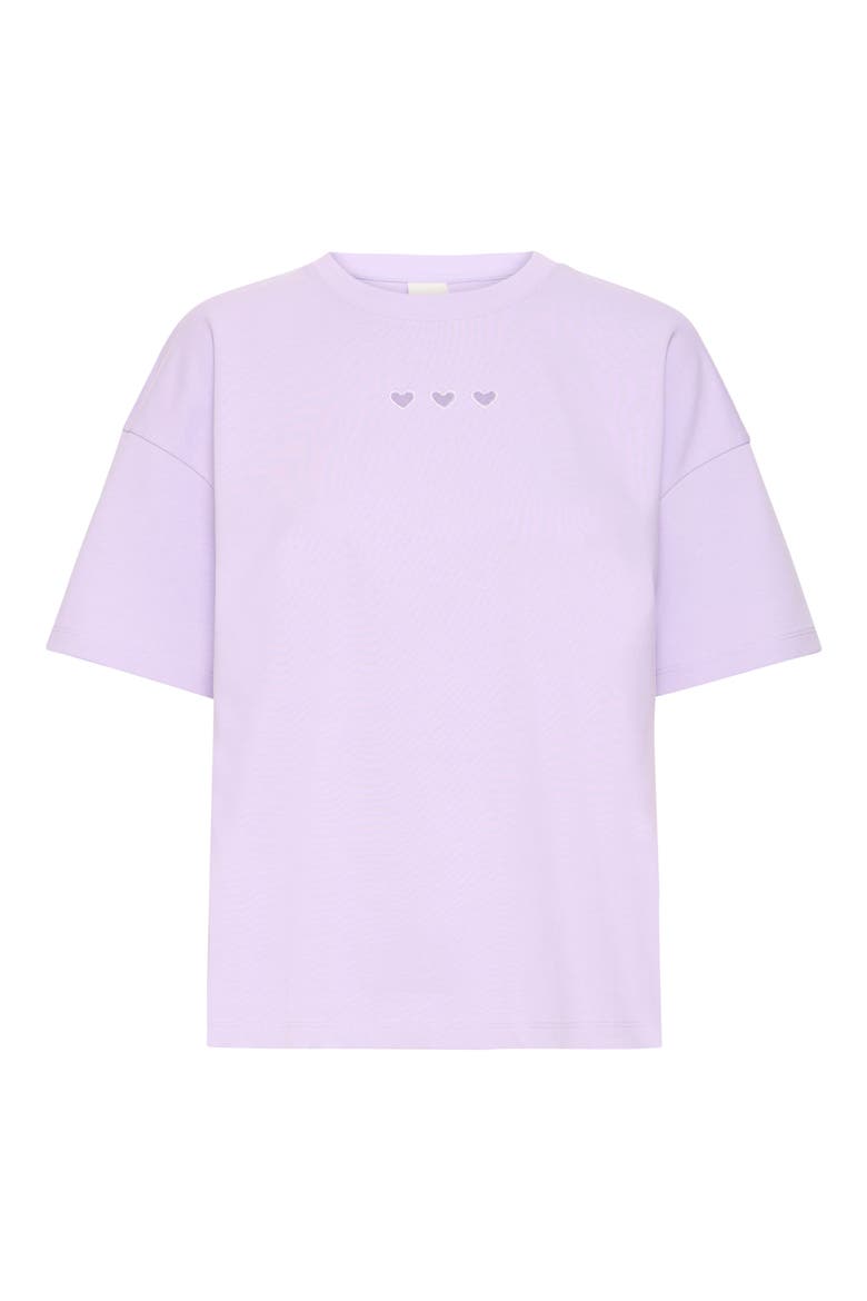 Ihpetro Boxy Heart Cutout T-Shirt, Alternate, color, PURPLE ROSE