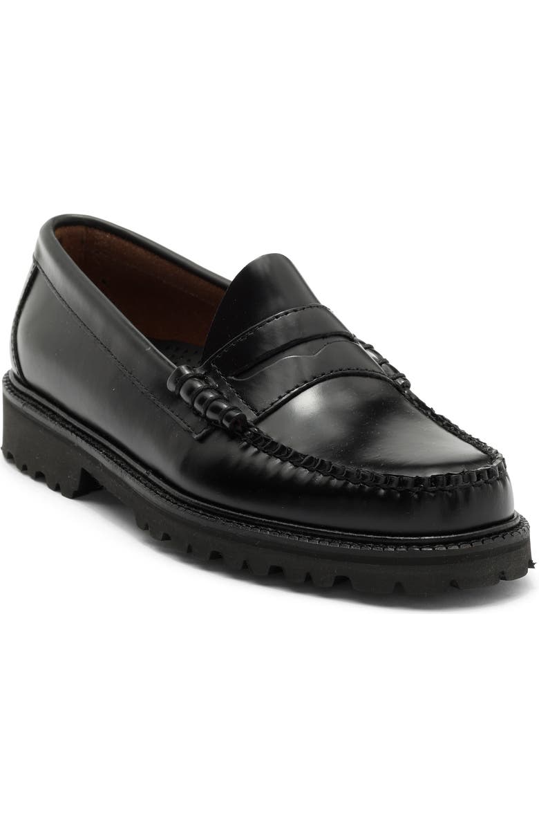 G.H.BASS Layton Leather Penny Loafer, Main, color, Black Black