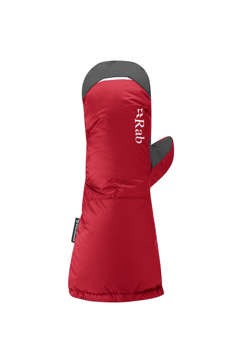 Endurance Down Mitten - Men's, Main, color, Fiery Red