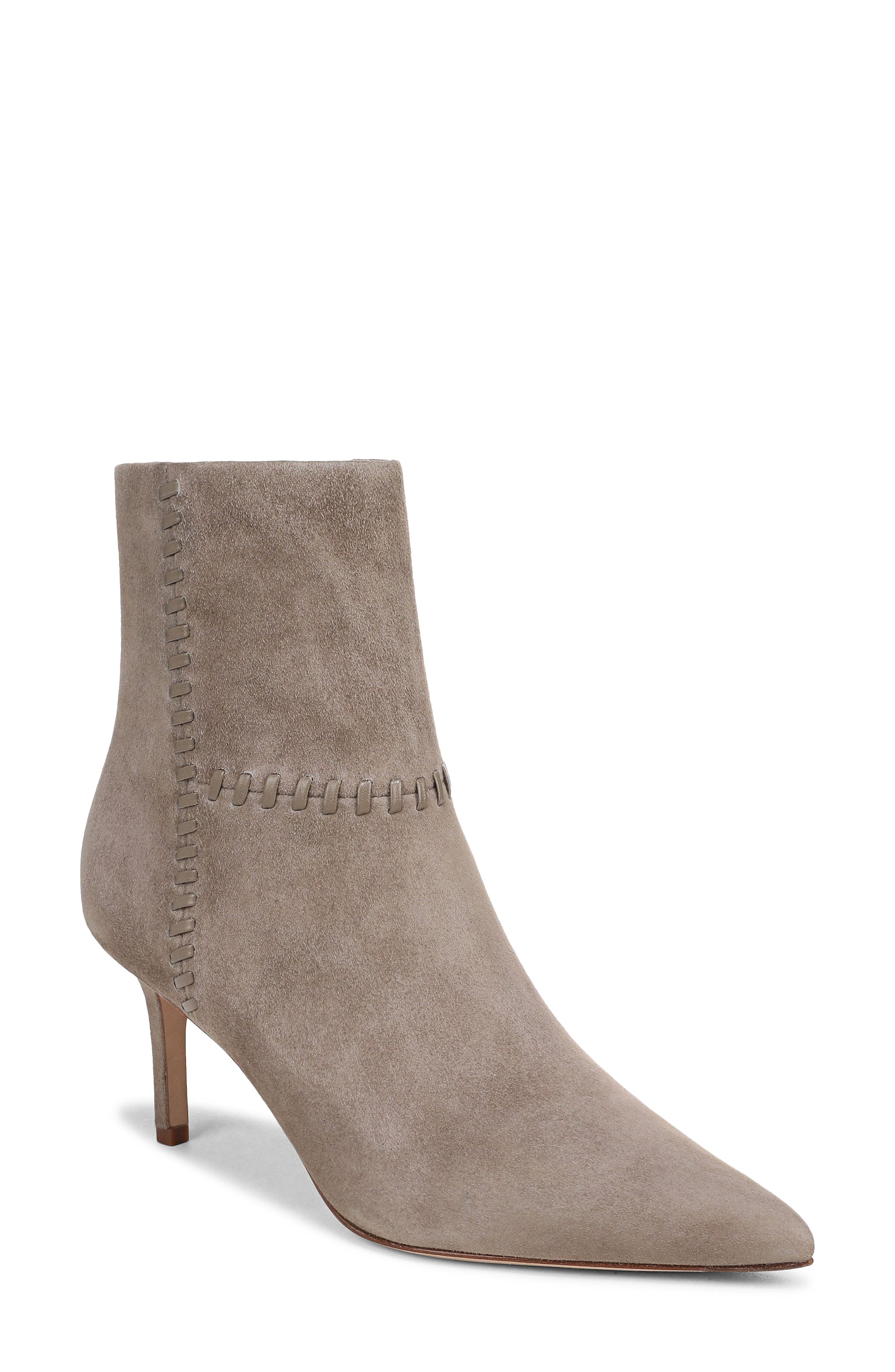 Lisa Whipstitch Bootie, Main, color, BARK SUEDE