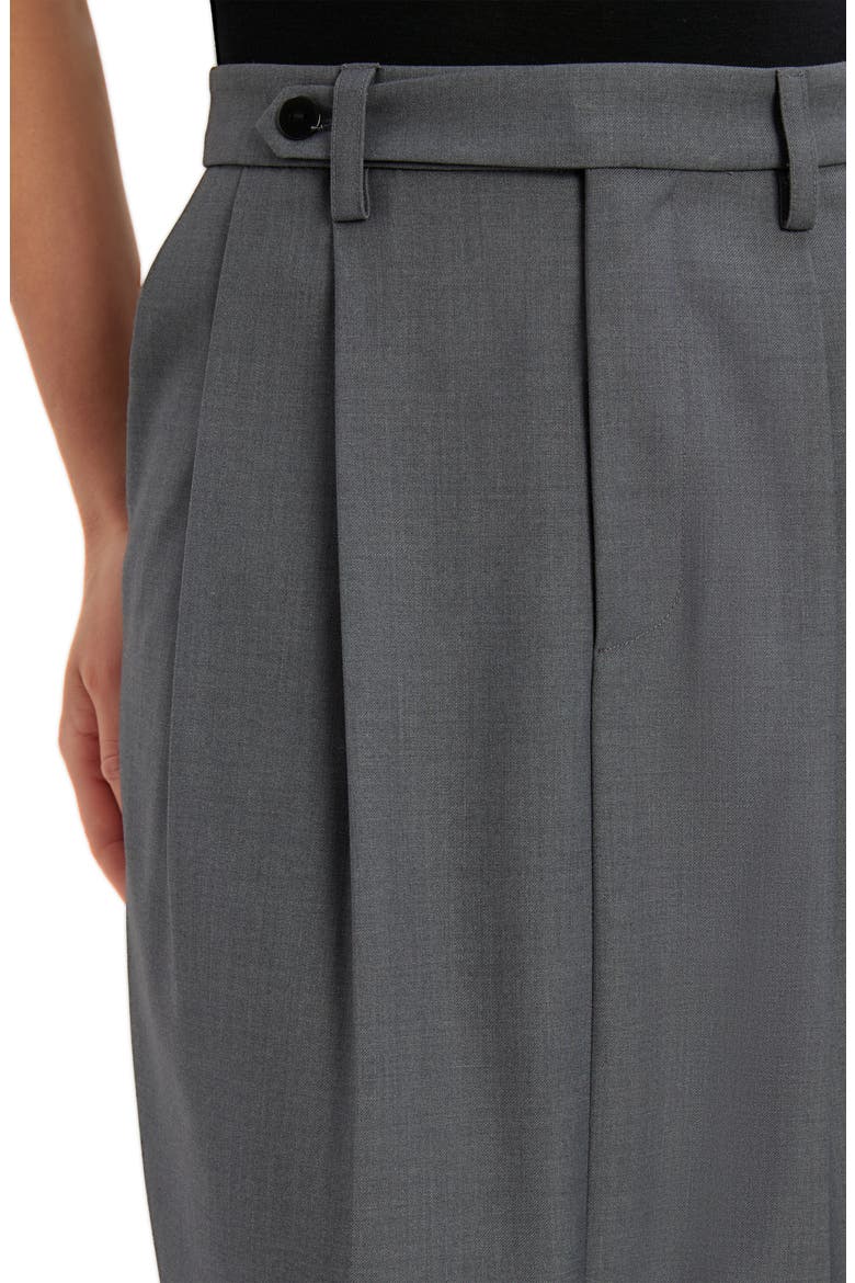 Amiah Midi Skirt, Alternate, color, DARK GREY