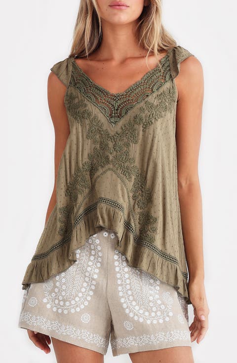 Exhale Embroidered Camisole
