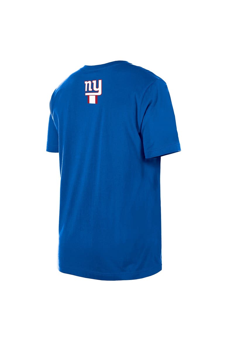 Men's New Era  Blue New York Giants 3rd Down High Density Print T-Shirt, Alternate, color, Blue