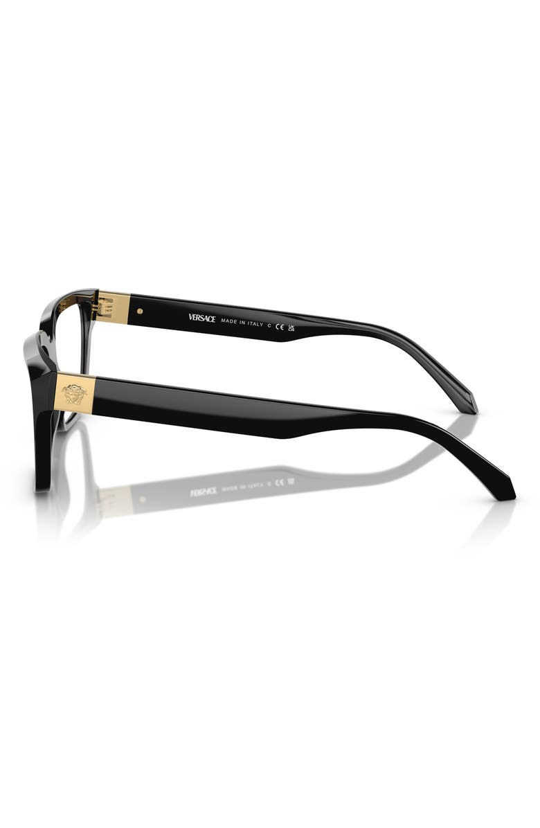 Versace 53mm Rectangular Optical Glasses, Alternate, color, 
