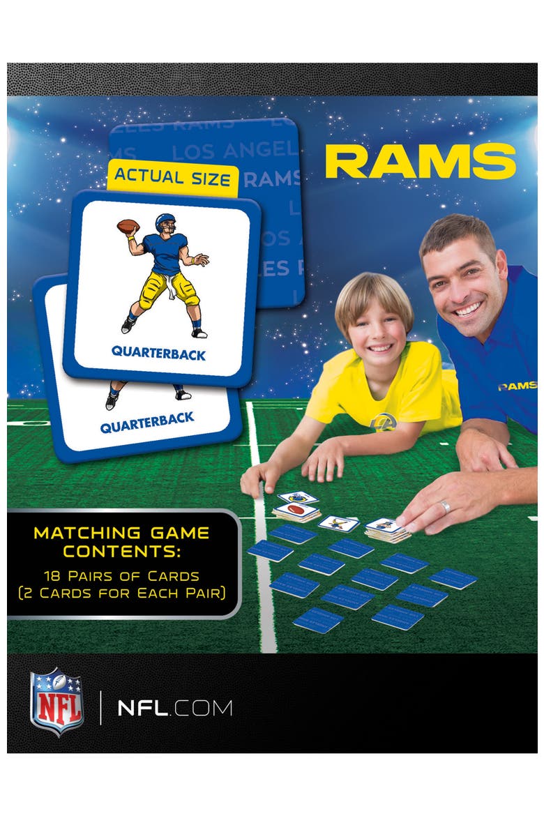 Los Angeles Rams Matching Game, Alternate, color, Multicolor