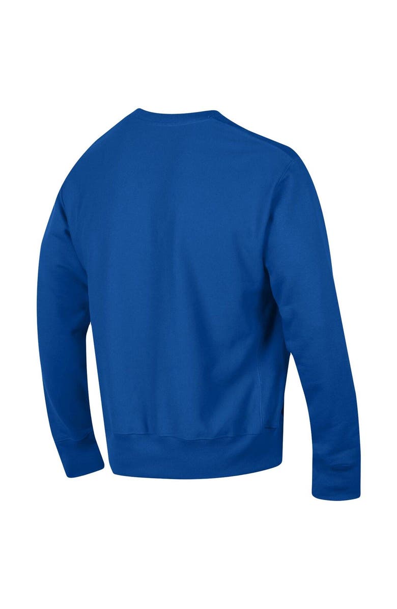 Champion Men's Champion Royal Kansas Jayhawks Arch Reverse Weave Pullover Sweatshirt, Alternate, color, Royal
