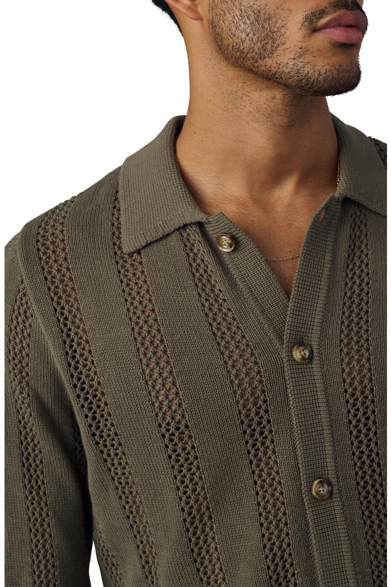 Summer Open Knit Cardigan, Alternate, color, LICHEN