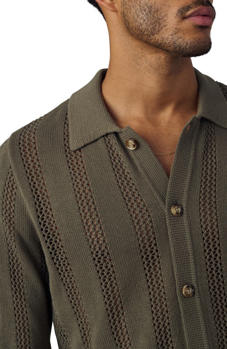 Joe's Summer Open Knit Cardigan, Alternate, color, Lichen