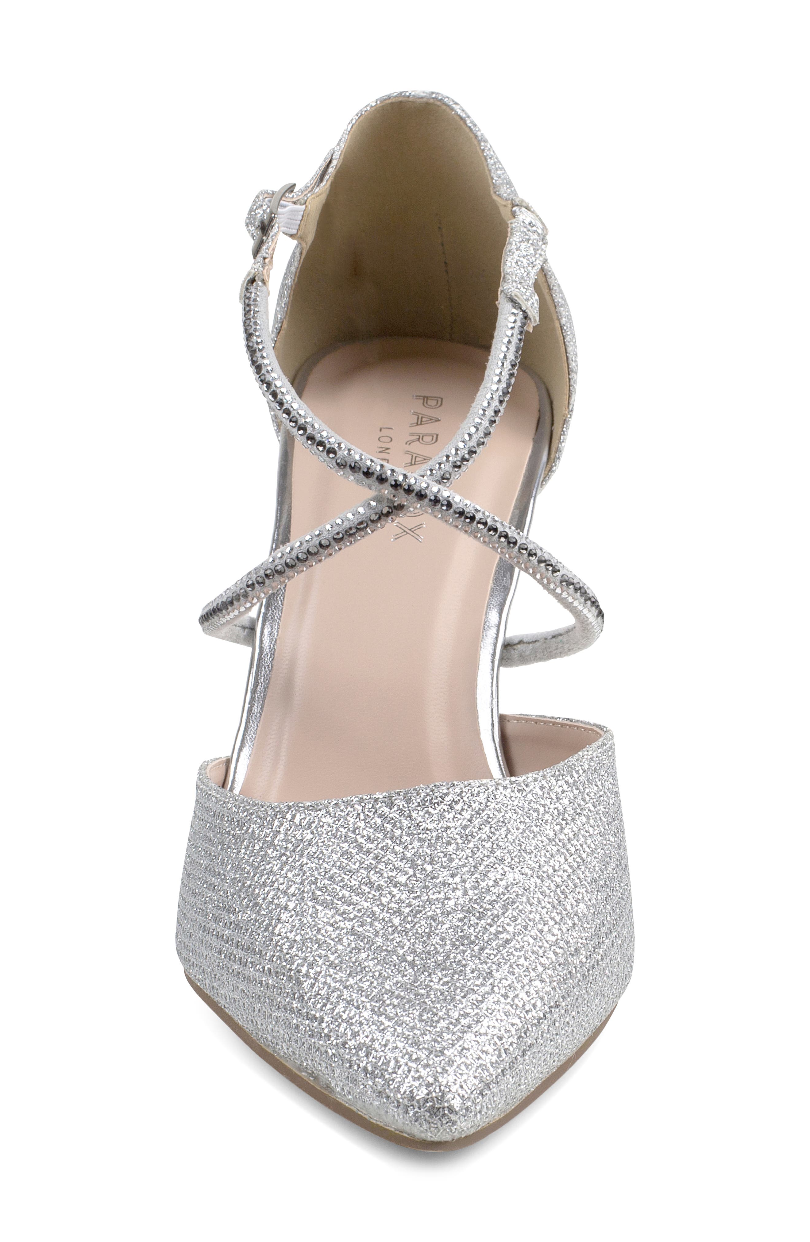 Paradox London Pink Kennedy Pointed Toe Pump, Alternate, color, Silver