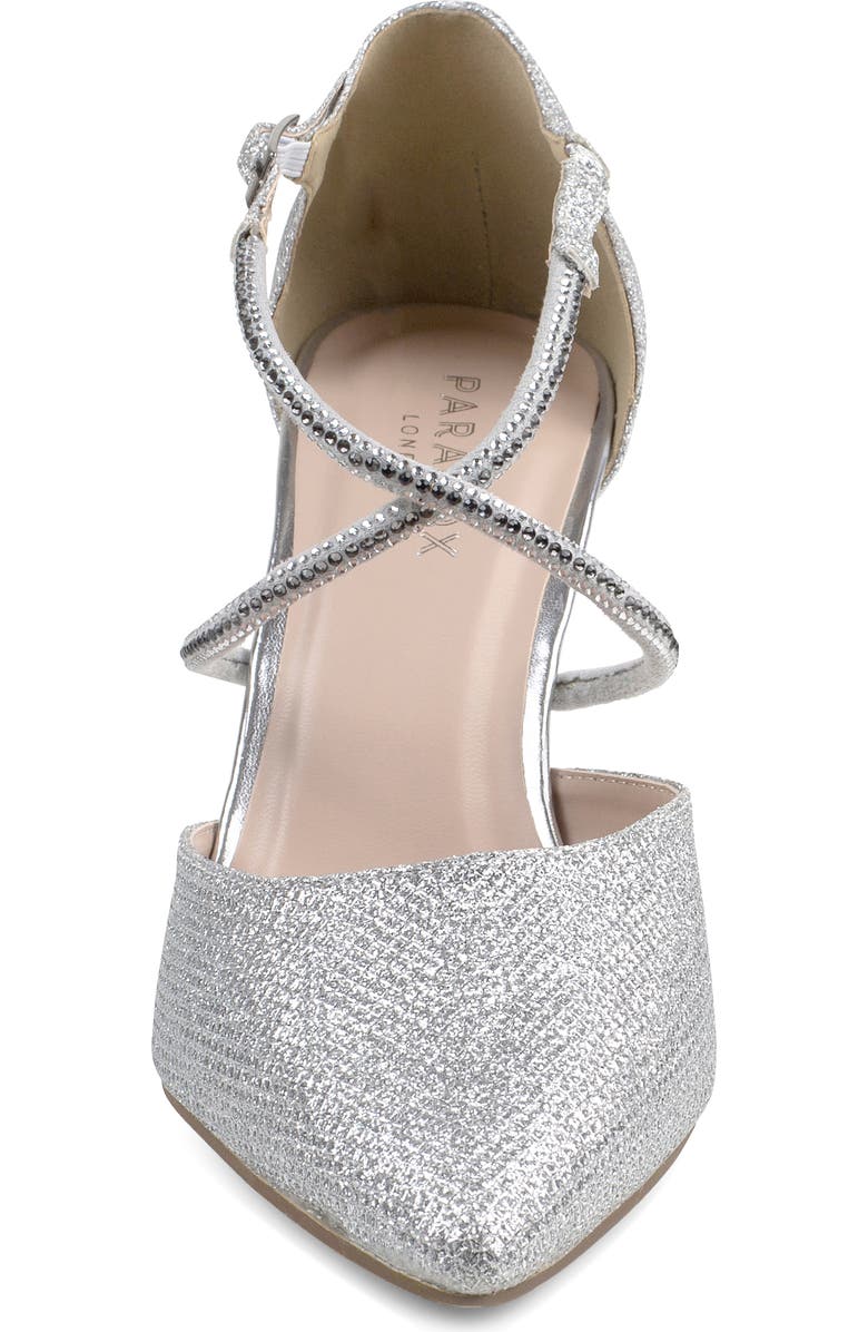 Paradox London Pink Kennedy Pointed Toe Pump, Alternate, color, Silver