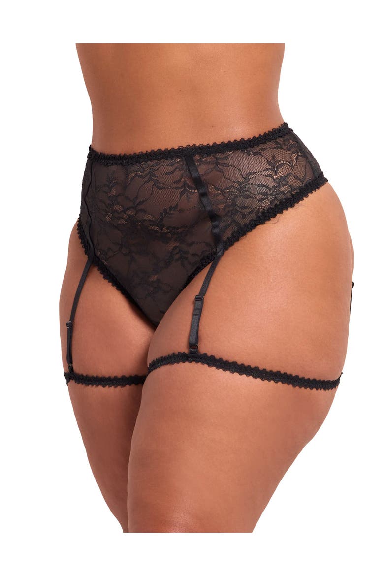 Evelyne High Waisted Panties, Alternate, color, Black