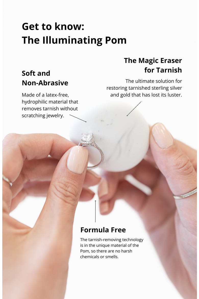 Illuminating Pom Tarnish Eraser®, Alternate, color, NONE