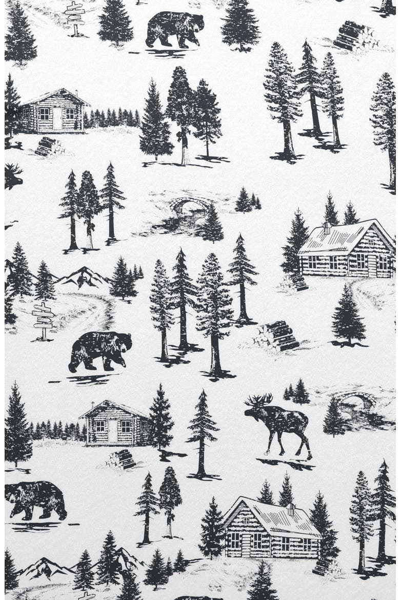 Turkish Cotton Flannel Lodge Sheet Set, Alternate, color, DECEMBER FROST