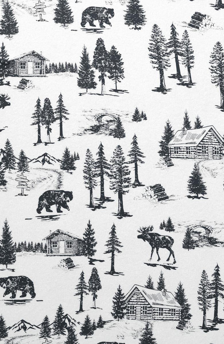 Woven & Weft Turkish Cotton Flannel Lodge Sheet Set, Alternate, color, December Frost