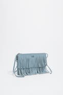 BIMBA Y LOLA Small Leather Fringed Clutch